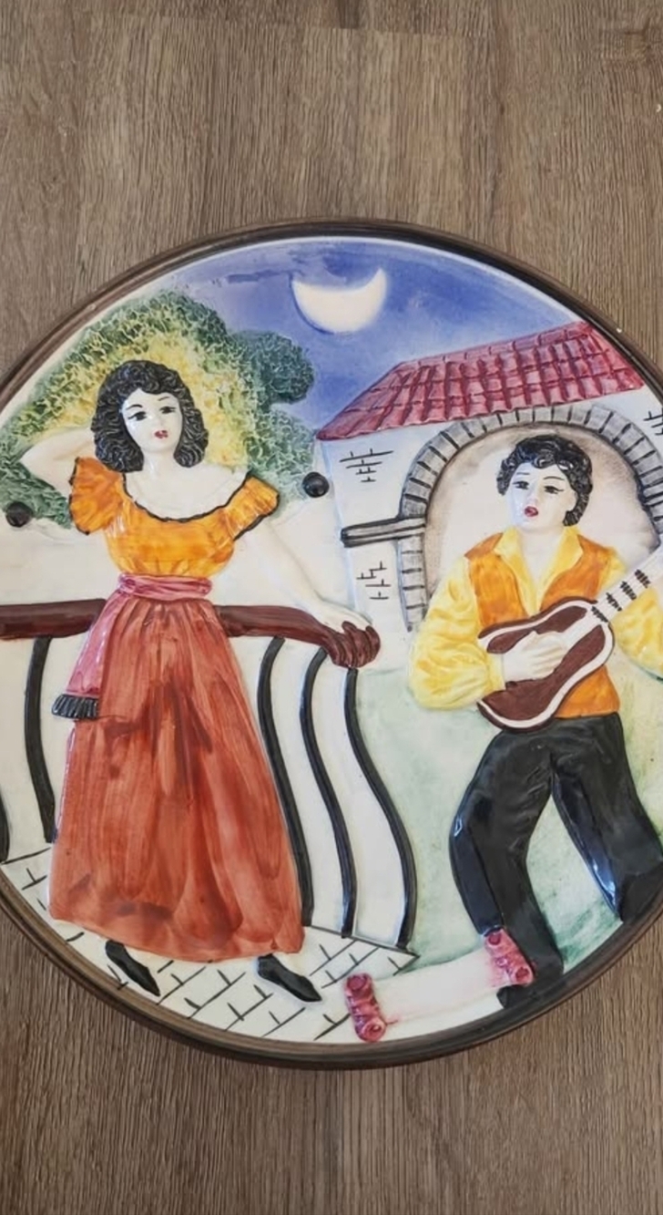 HandPainted Ceramic Decorative Plate